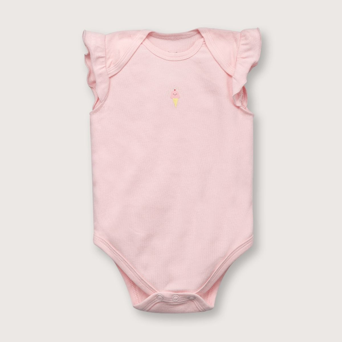 OPALINE - Pack bodies de niña x3 manga alita rosado (recién nacido a 18 meses)