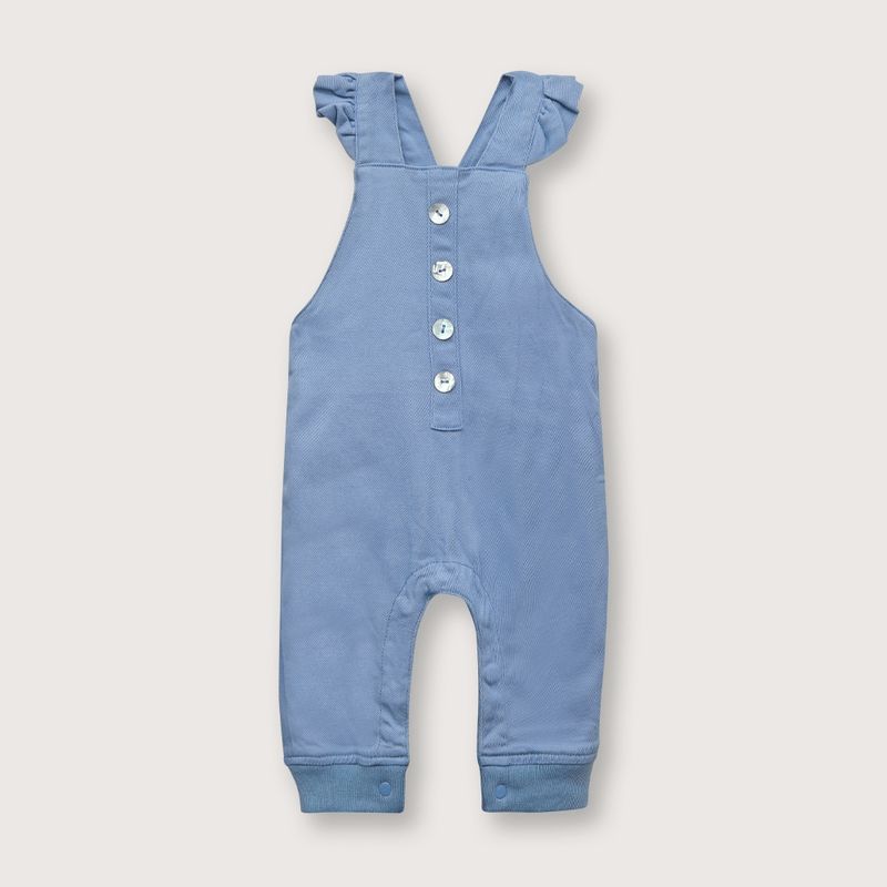 OPALINE - Jardinera de niña celeste (recién nacido a 9 meses)