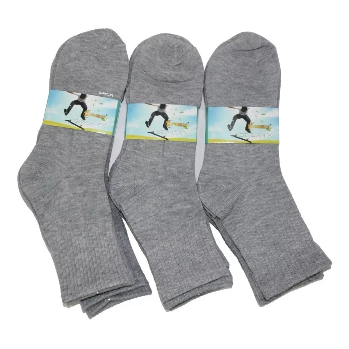 GARSIL - 12 Pares De Calcetines Juveniles Para Niños De Algodón - Docena