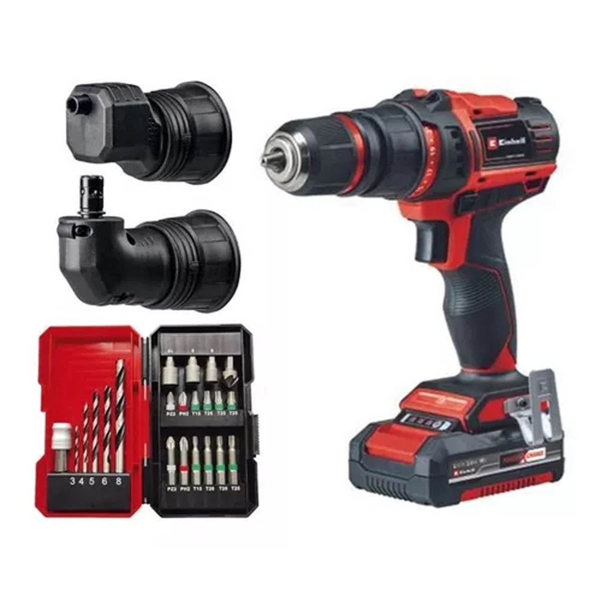 EINHELL - Taladro Atornillador 18v Bateria  Cargador  Brocas Einhell