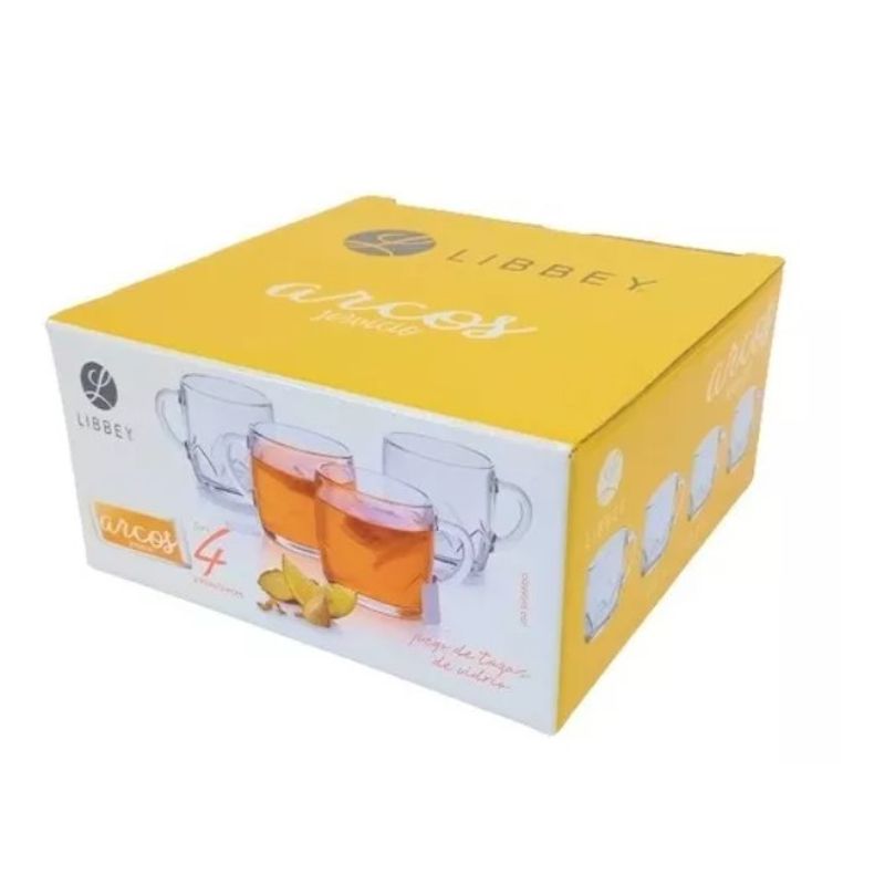 LIBBEY - SET 4 TAZAS ARCOS 314 ML