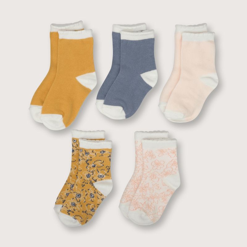 OPALINE - Pack calcetines de niña mostaza (06M a 6A)