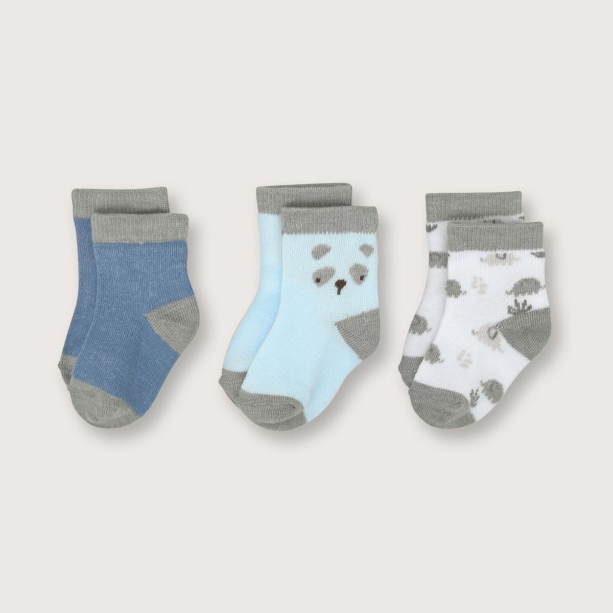 OPALINE - Pack calcetines de niña celeste (0M a 09M)