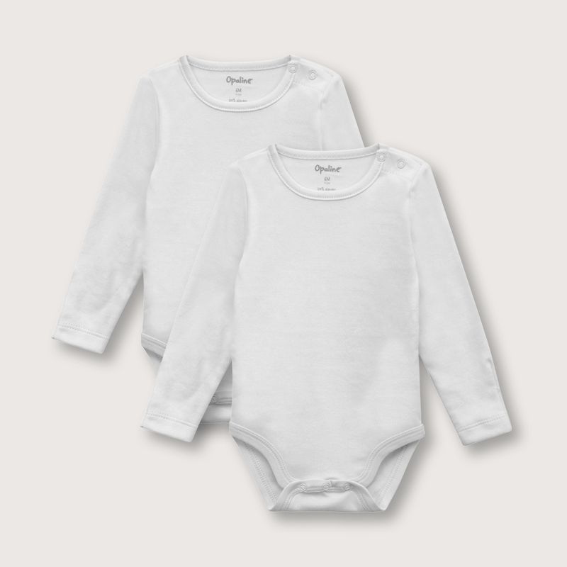 OPALINE - Body pack de 2 blanco (prematuro a 2 años)