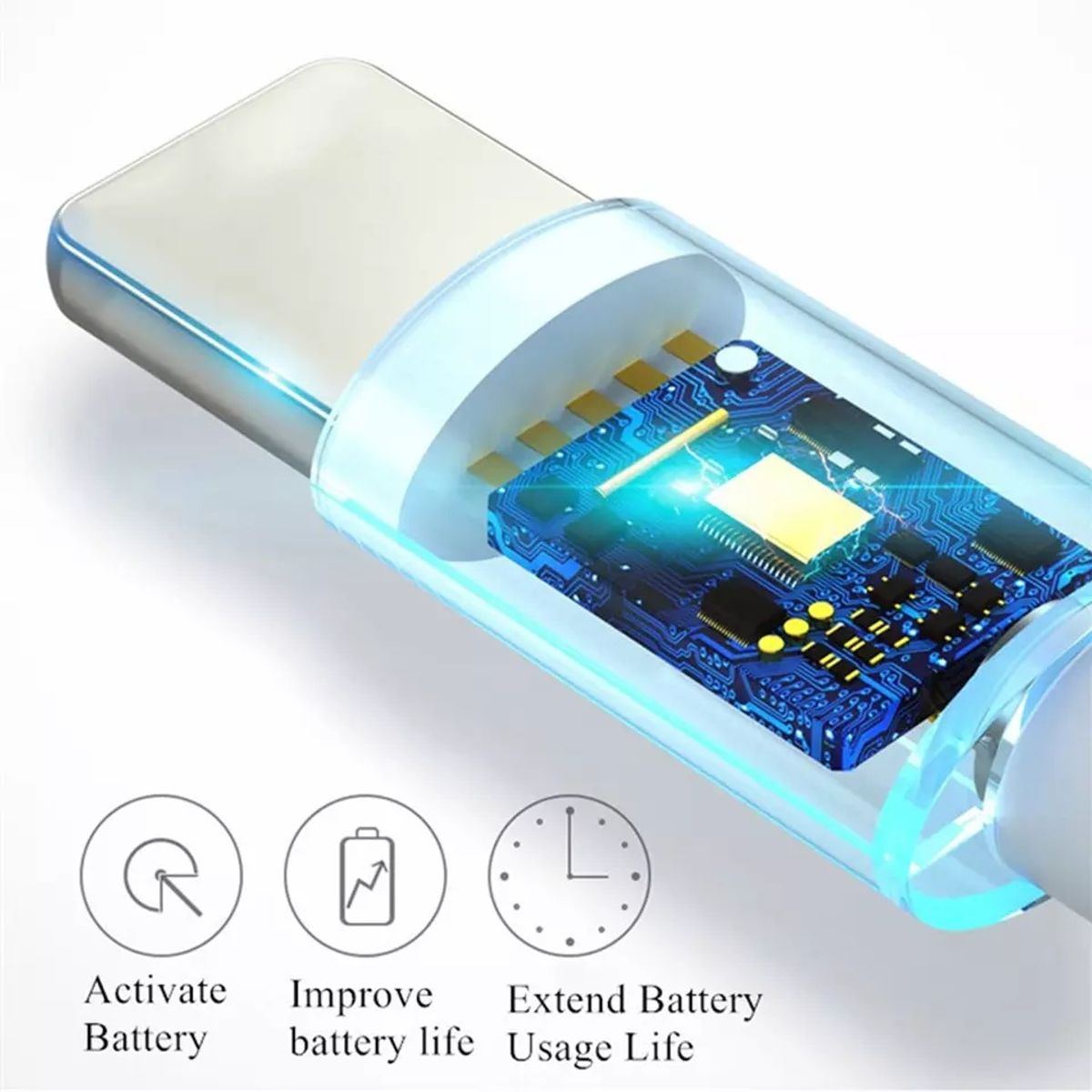 GENERICO - Cable Cargador y datos USB Tipo C de 1 Metro para Samsung Xiaomi