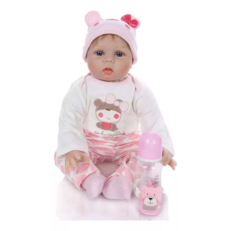 LIANYUN - Muñeca bebe reborn vinilo de silicona juguetes para 55cm