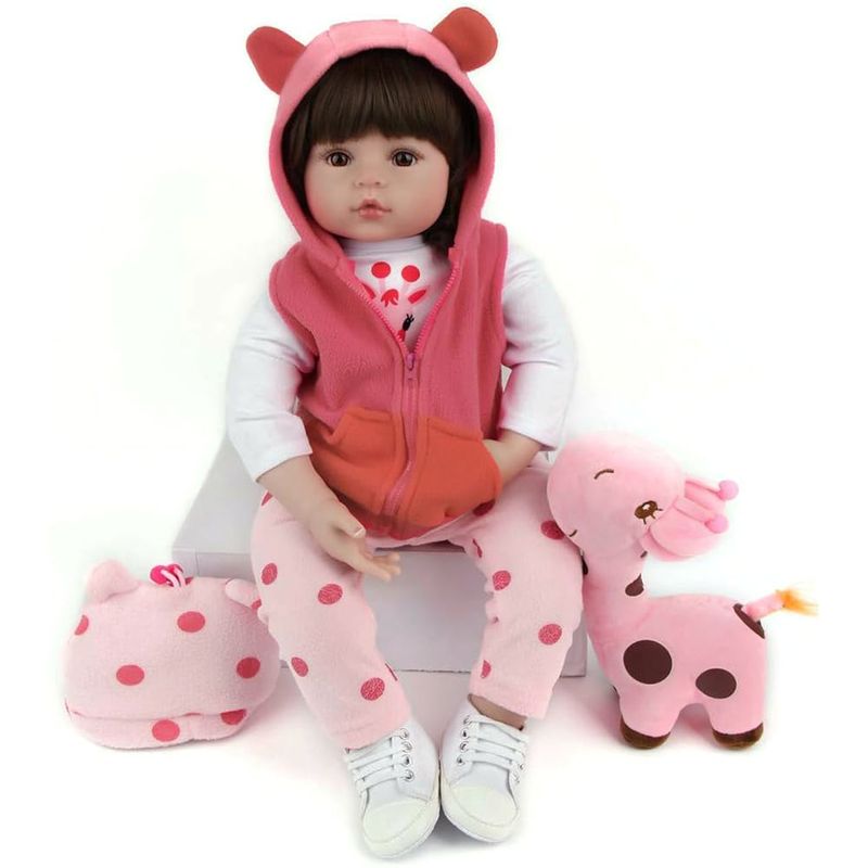 LIANYUN - Muñeca bebe reborn vinilo de silicona juguetes para 46cm