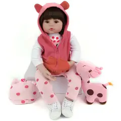 LIANYUN - Muñeca bebe reborn vinilo de silicona juguetes para 46cm