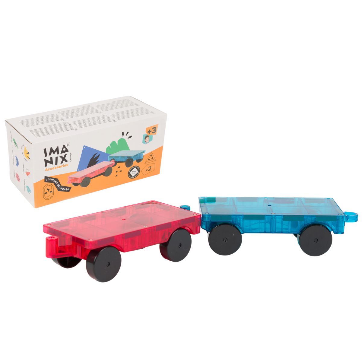 BRAINTOYS - Imanix Set de carros