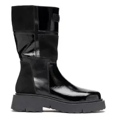 LANDAZURI - Bota Cuero Rea Negra