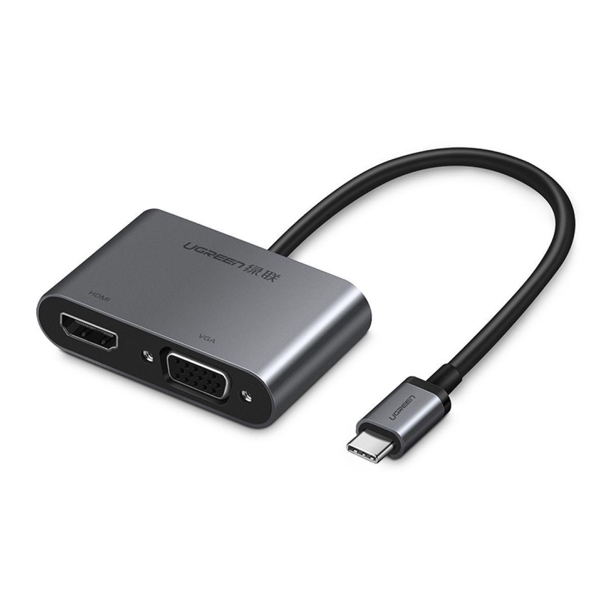 UGREEN - Adaptador USB-C a HDMI+VGA con PD UGREEN