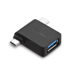 UGREEN - Adaptador OTG Micro USB + USB-C a USB 3.0 A