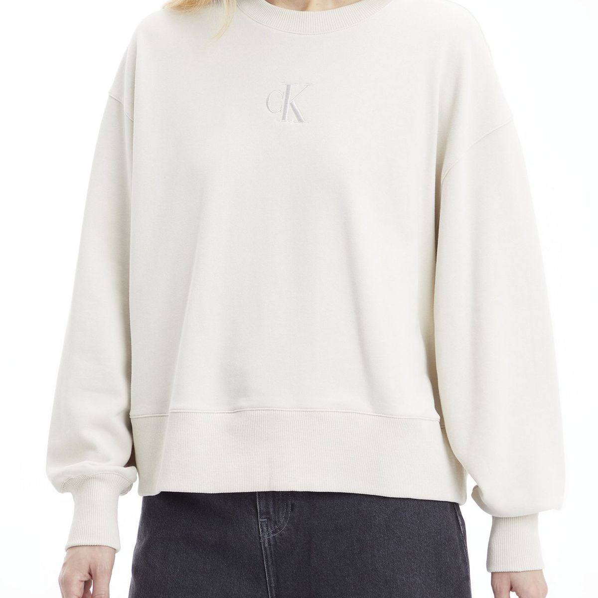 CALVIN KLEIN - Polerón Hoodie Back Beige Calvin Klein