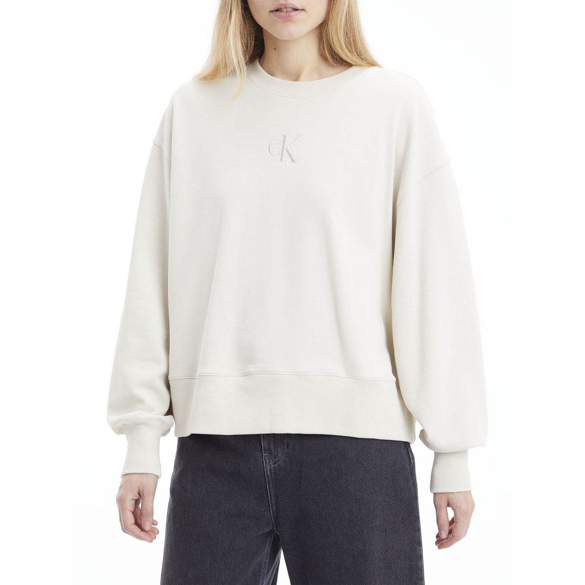 CALVIN KLEIN - Polerón Hoodie Back Beige Calvin Klein