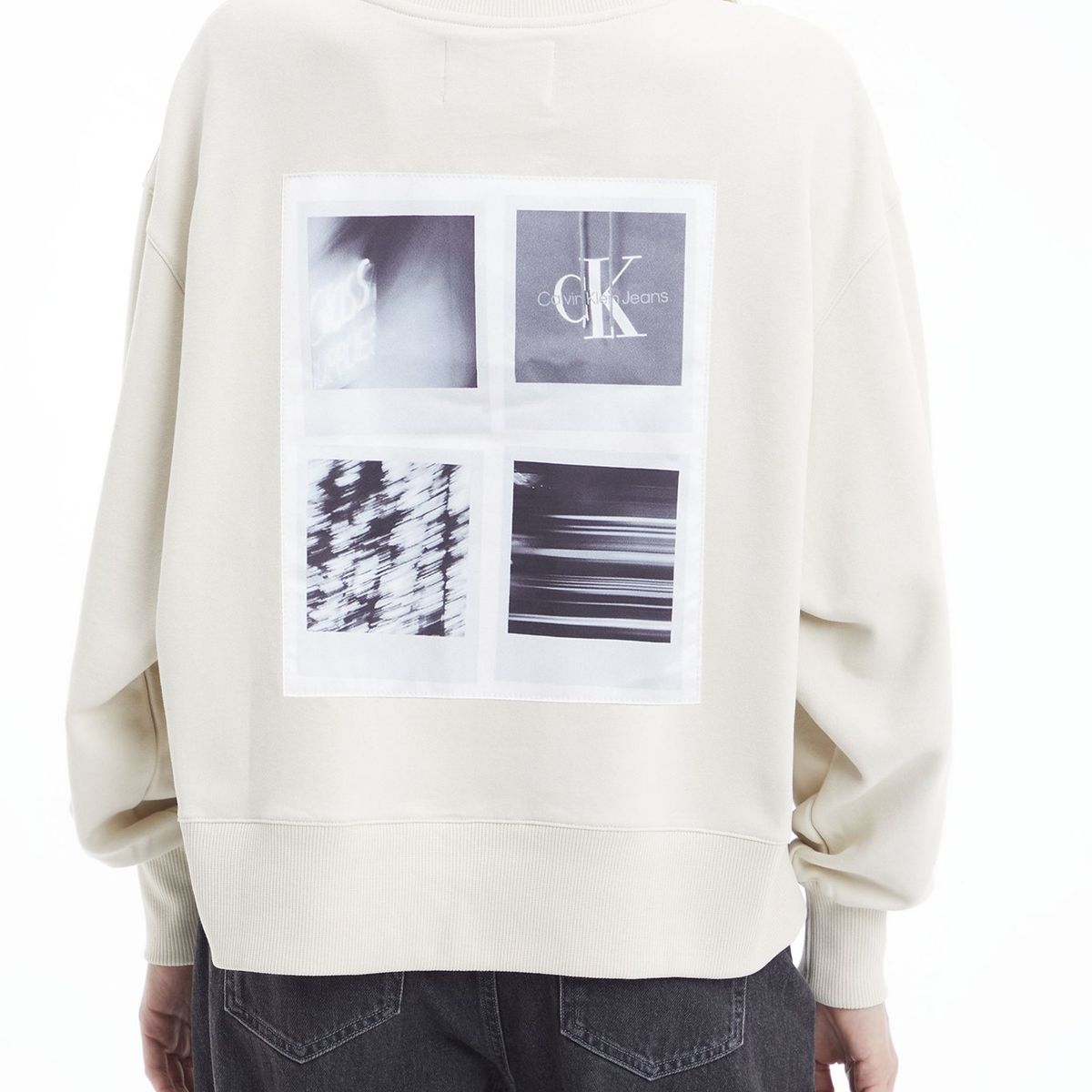 CALVIN KLEIN - Polerón Hoodie Back Beige Calvin Klein