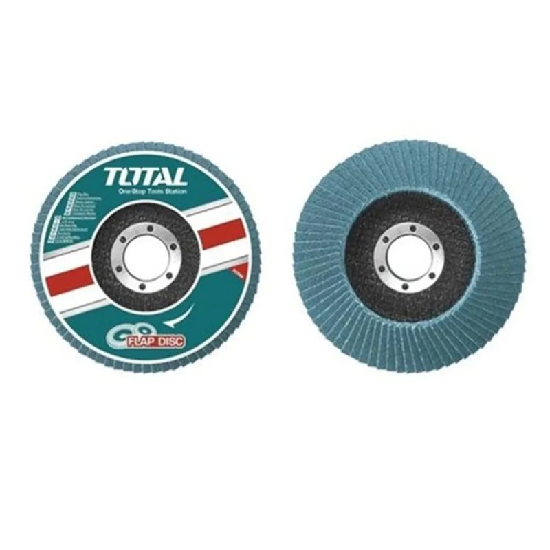 TOTAL TOOLS - Pack 5 Disco Flap Lija Pulir Traslapado Laminado Metal 60
