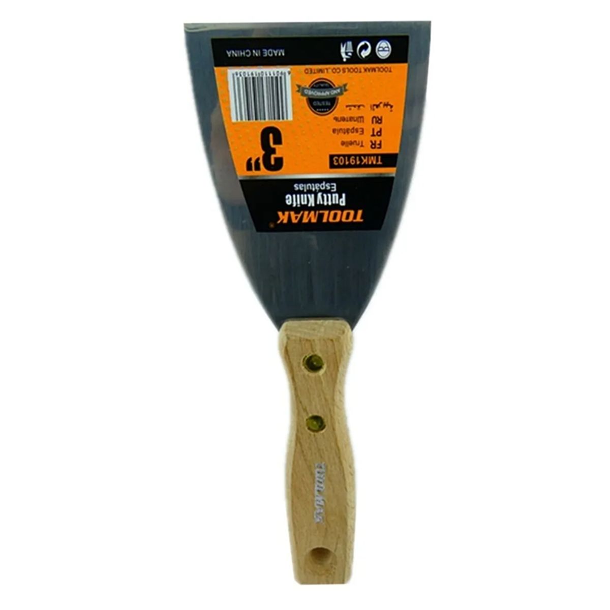 GENERICO - Espatula Recta Mango De Madera 3 Pulgadas Tmk19103