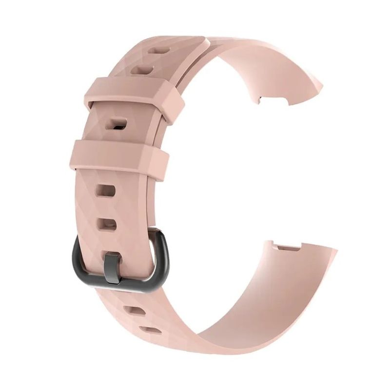 GENERICO - Correa Silicona Fitbit Charge 3 & 4 / 22,6mm Rosa