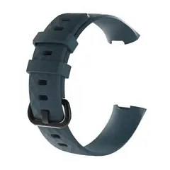 GENERICO - Correa Silicona Fitbit Charge 3 & 4 / 22,6mm Azul Marino