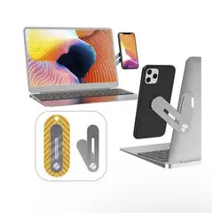 GENERICO - Soporte Celular Para Notebook Magnético Plegable de Aluminio