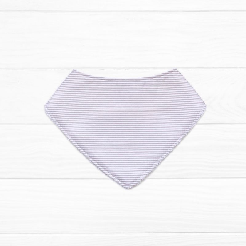 OLIVER & CLARA - Babero algodón bandana listado beige