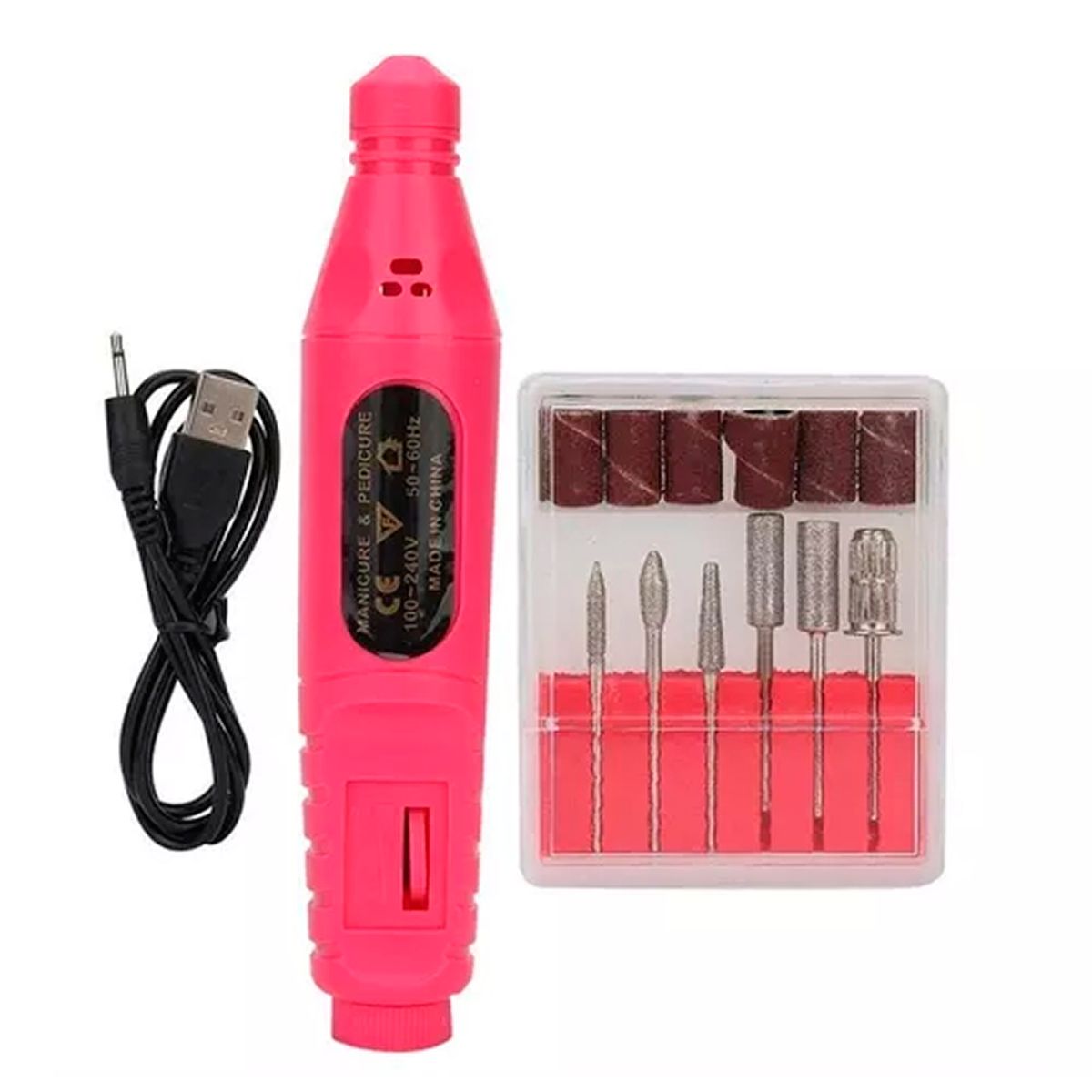 ESHOPANGIE - Torno Profesional Para Manicure Y Pedicure De Uñas Fucsia