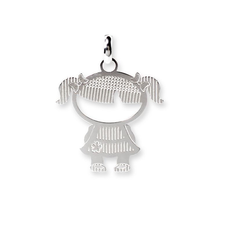ANDREA COGGIOLA JOYAS - Colgante Niña Plata Fina 925