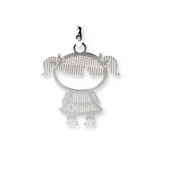 ANDREA COGGIOLA JOYAS - Colgante Niña Plata Fina 925