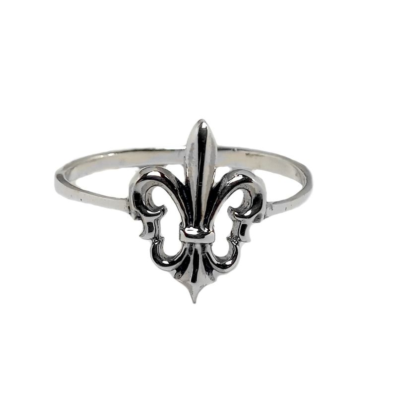 ANDREA COGGIOLA JOYAS - Anillo Flor De Lis Plata Fina 925
