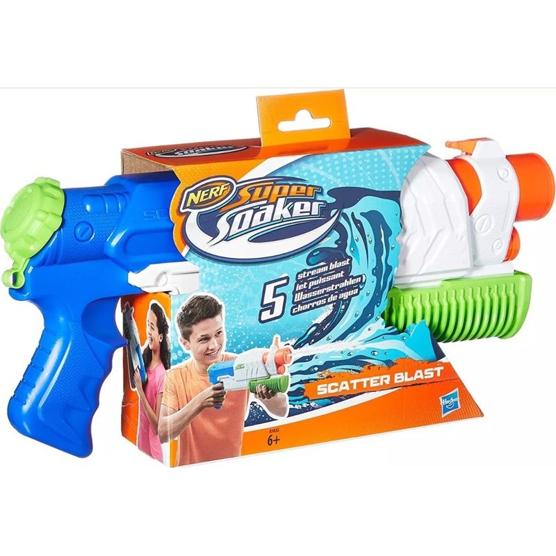 NERF - Lanzador De Agua Super Soaker Scatter Blast