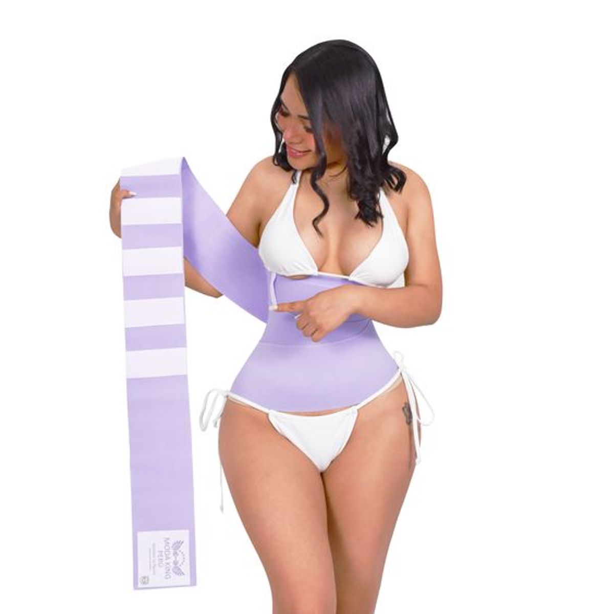 LEILA CALDERON - Cinta Invisible Faja Reloj De Arena Original