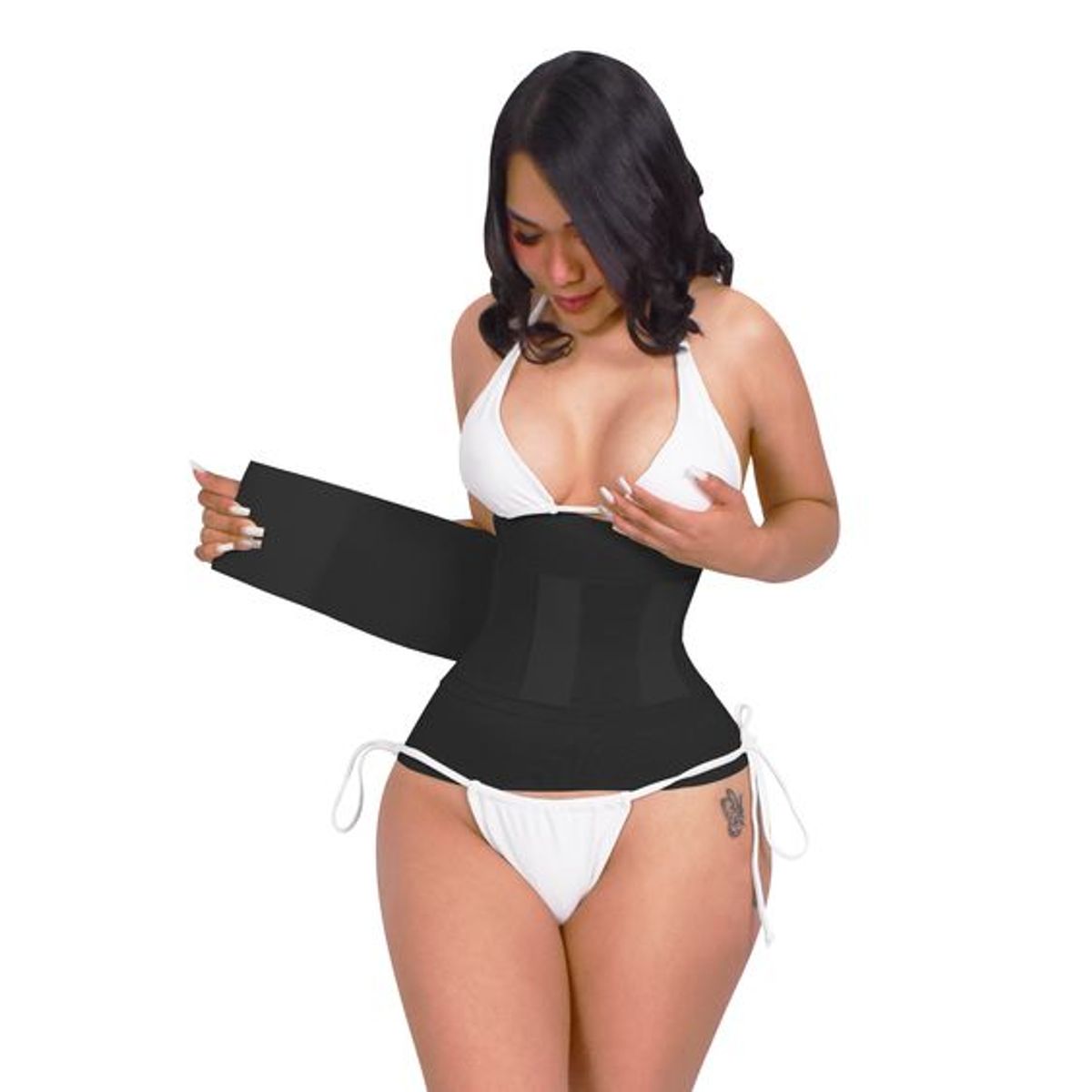 LEILA CALDERON - Cinta Invisible Faja Reloj De Arena Original