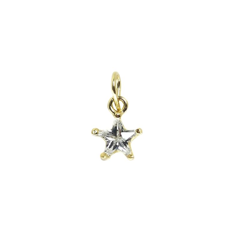 ANDREA COGGIOLA JOYAS - Colgante Punto De Luz Estrella Enchapado Oro 18K