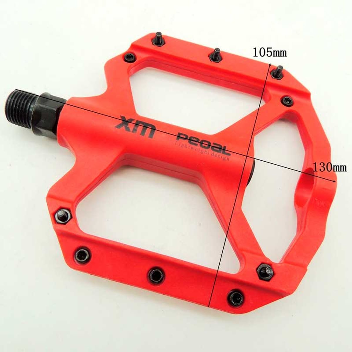 DEFENSOR FOREVER - Pedales De Plástico Para Bicicleta Rojo