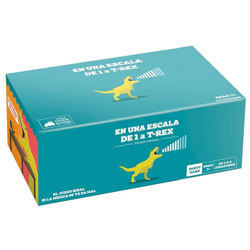 EXPLODING KITTENS - En Una Escala De 1 A T-rex - Juego De Mesa Cartas