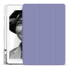 GENERICO - Funda iPad Mini 6 Morada (8.3) Ranura Lápiz y Parte Trasera Traslúcida