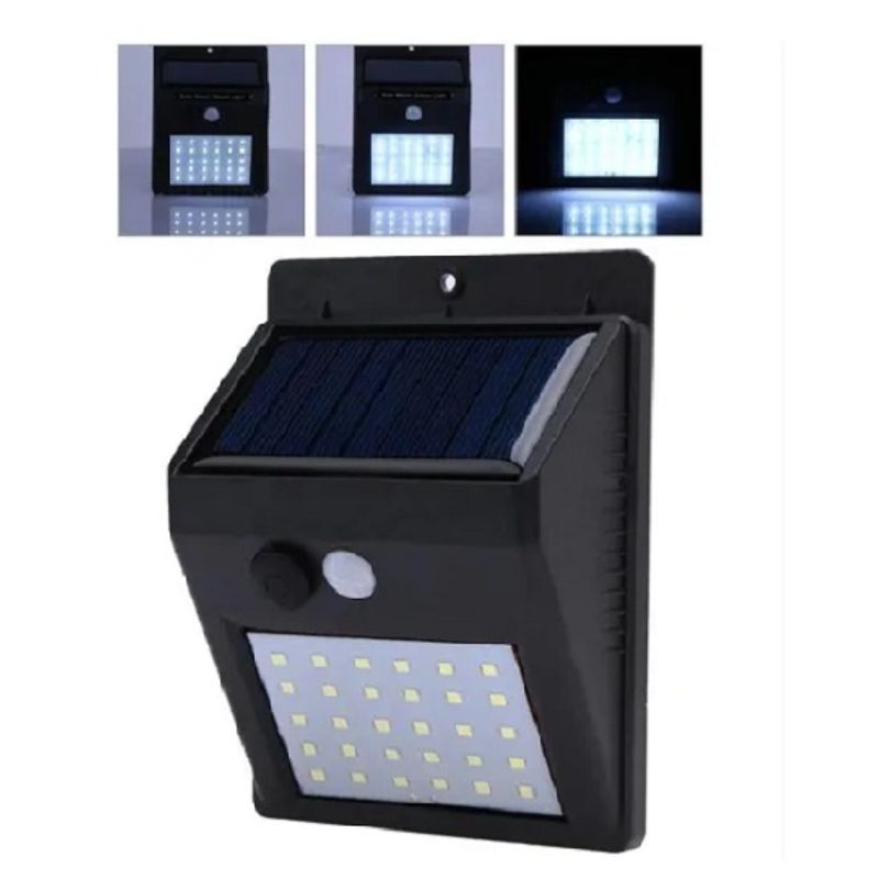 LISM - Foco Led Solar 30 Led Con Sensor Movimiento Exterior /003221
