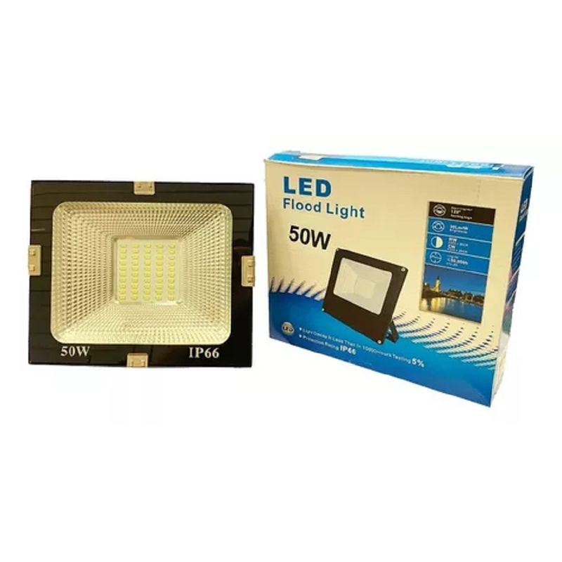 GENERICO - Foco Proyector Led Plano Reflector 50w 50 Led Exterior 003315