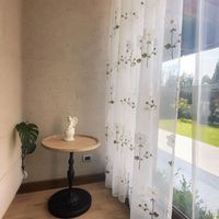 Set de Visillos Bordados 140x230 flor