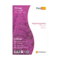 Papel fotografico brillante 180gr , A4 x 100 hojas