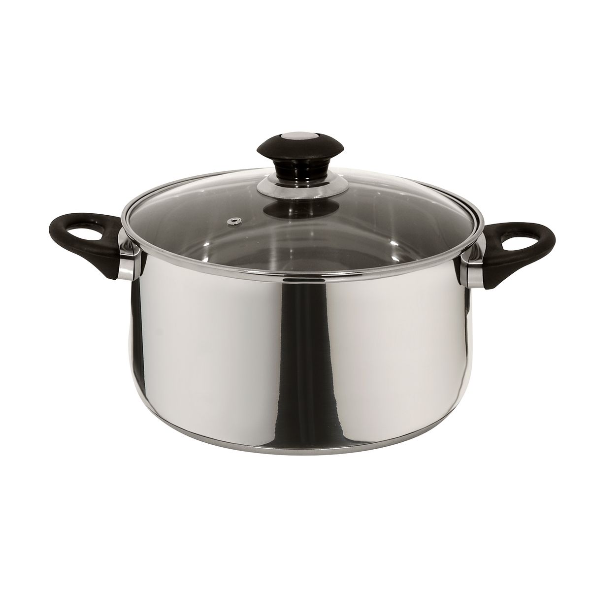 FANTUZZI - Batería de cocina de acero inoxidable 5 Piezas Corazza