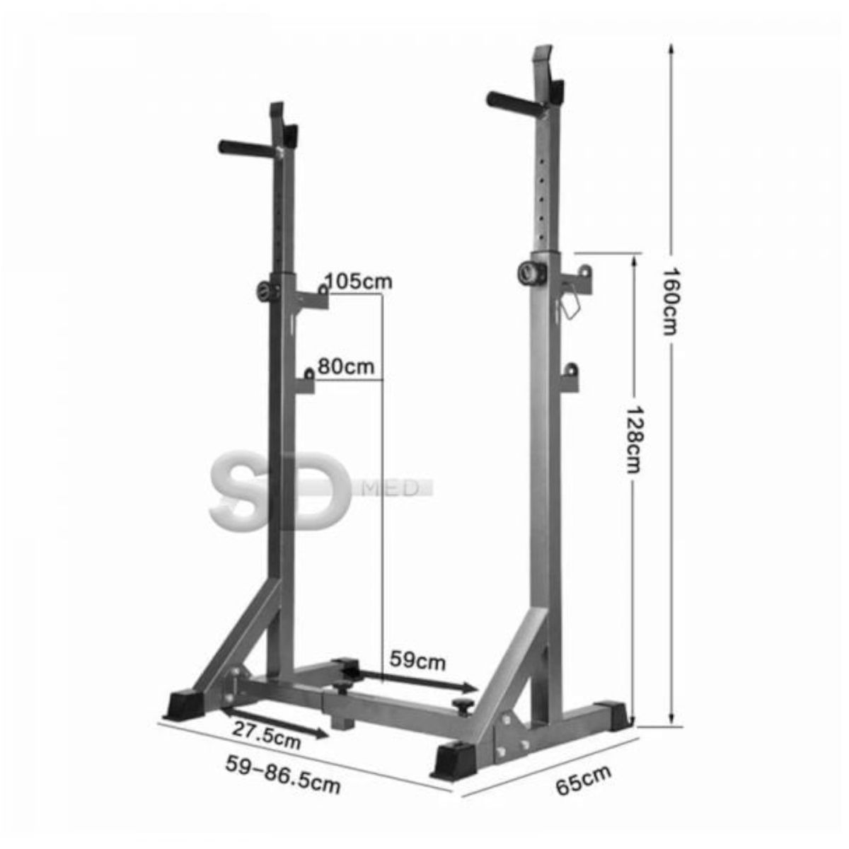 SDFIT - Squat Rack Multi Funcional Sentadillas 015