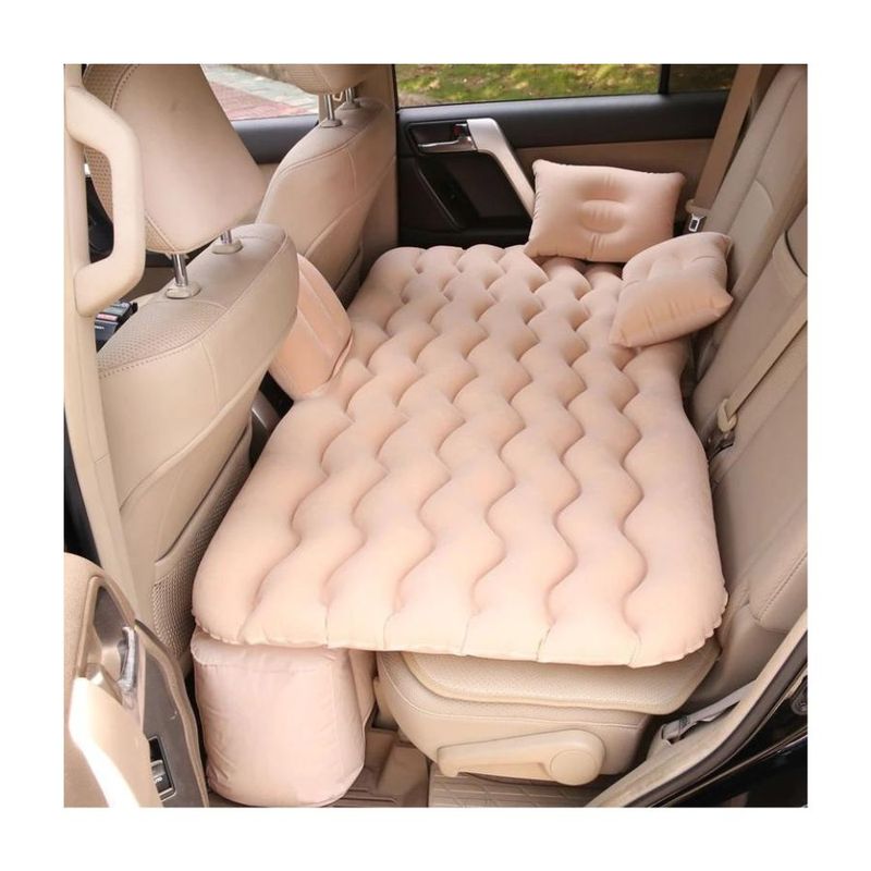 GENERICO - Colchon Inflable Para Auto con Dos Almohadas e Inflador