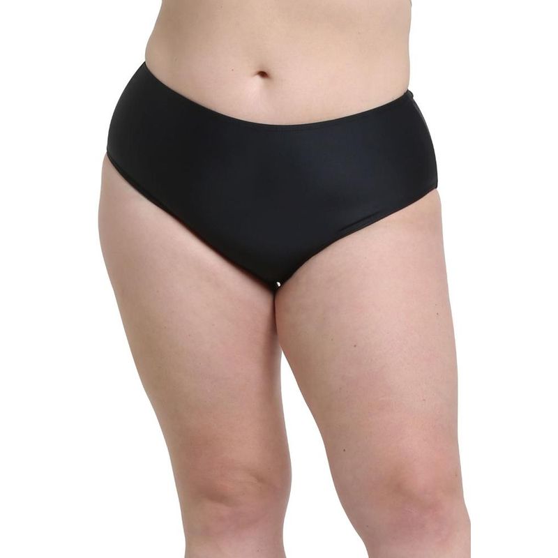 SAMIA - Bikini calzón estilo pin up negro - Negro