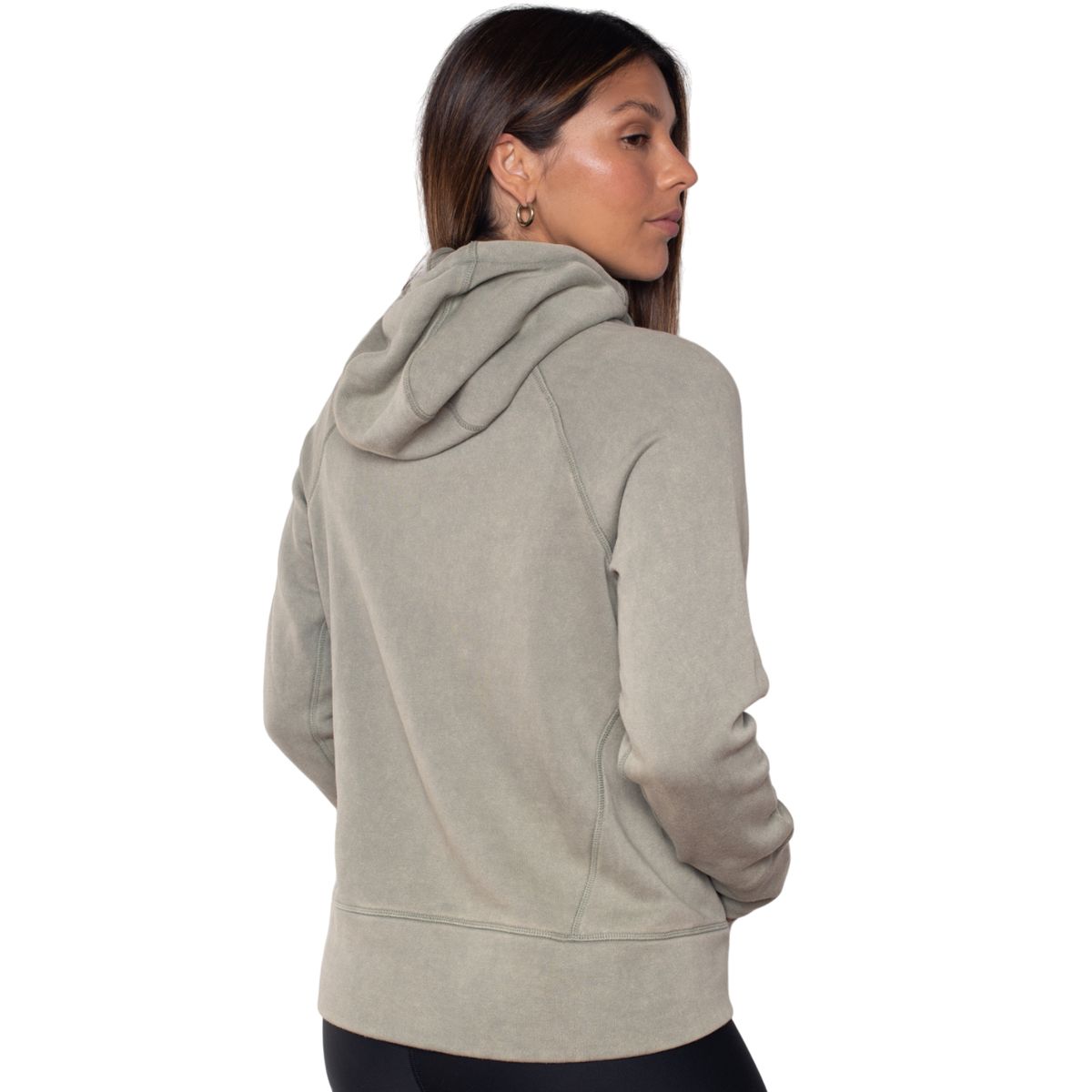 LENGA - Polerón Mujer Canguro con Cierre metal Petra Lenga Sustentable