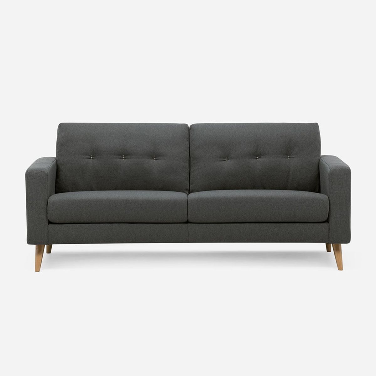 ROSEN - Sofá Rosen Sablon 3 Cuerpos Tela Charcoal