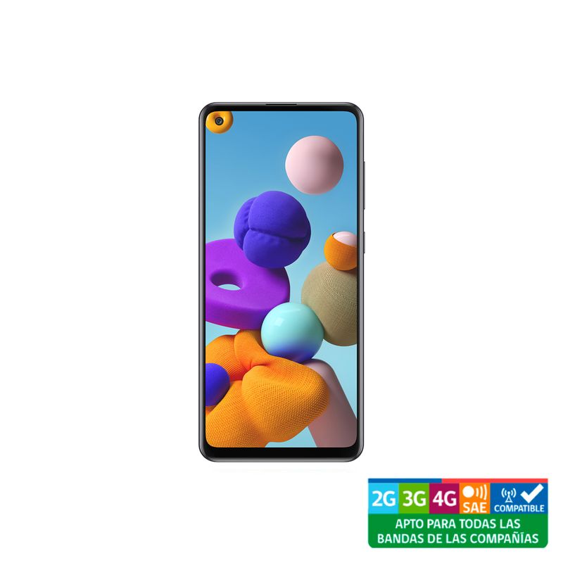 SAMSUNG - Samsung Galaxy A21S 128GB/4GB RAM Negro Reacondicionado