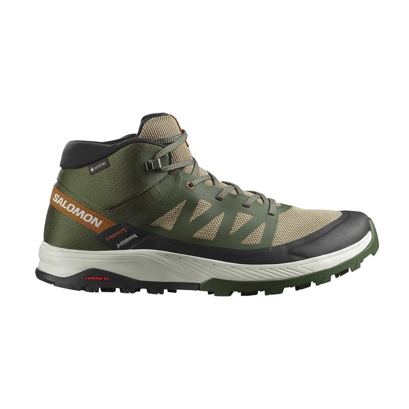 SALOMON - Zapatilla Hombre Outrise Mid Gtx Verde Salomon