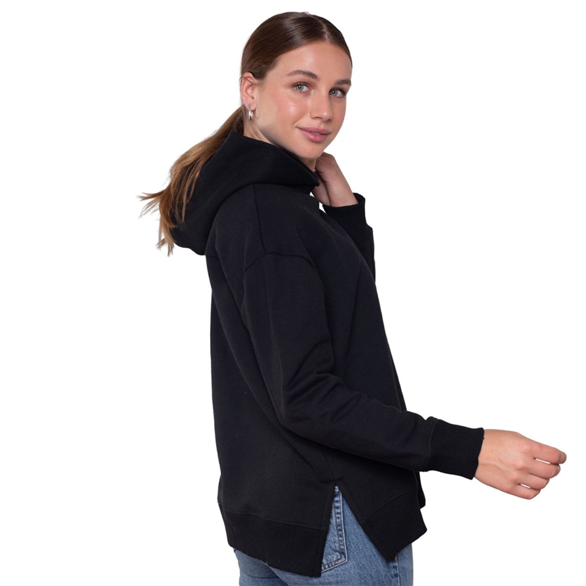 LENGA - Polerón De Mujer Con Gorro Maglia Sustentable