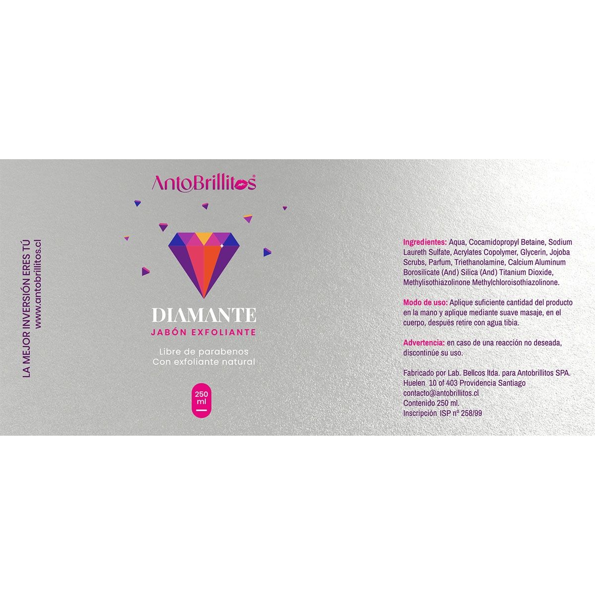ANTO BRILLITOS - Diamante jabón exfoliante Antobrillitos